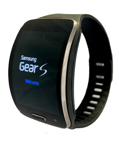 Samsung Galaxy Gear S SM-R750A Curved Super AMOLED Smart Watch - Black