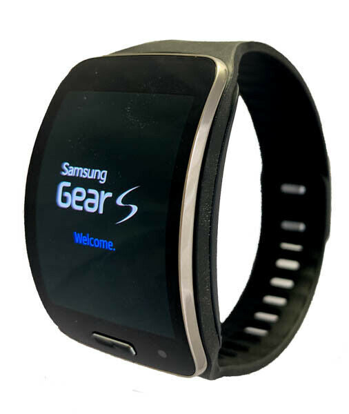gear s samsung Samsung Galaxy Gear S SM-R750 Curved Super AMOLED Smart Watch - Black