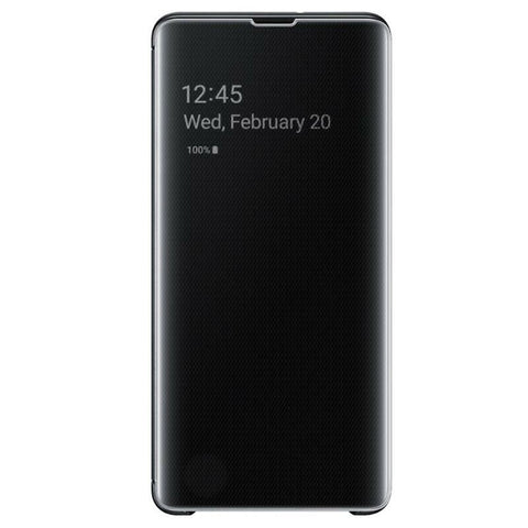 SAMSUNG GALAXY S10+ S-VIEW Flip Cover Case - Black