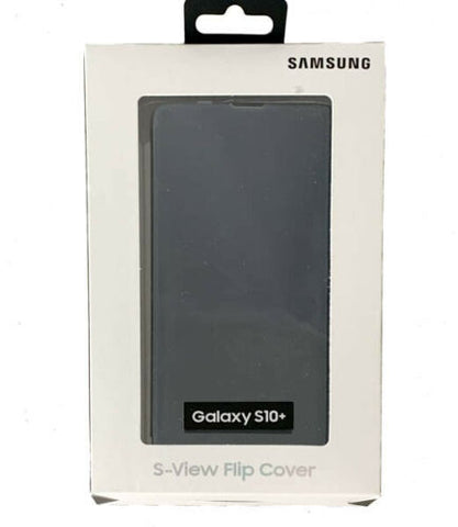 SAMSUNG GALAXY S10+ S-VIEW Flip Cover Case - Black