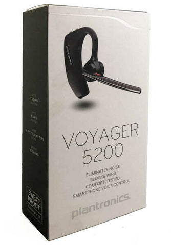 New Plantronics Voyager 5200 Bluetooth Headset w/ Voice Command - Black