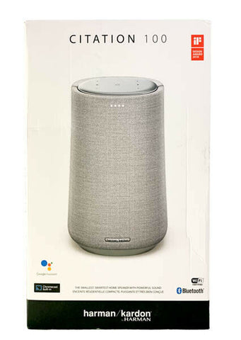 Harmon Kardon Citation 100 Bluetooth Speaker & Google Assistant  - Gray