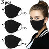 3PCS FACE MASK Cloth Reusable / Washable Mouth Cover Dual Layer Mask