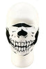 Custom Made FACE MASK Reusable / Washable Skeleton Skull Black