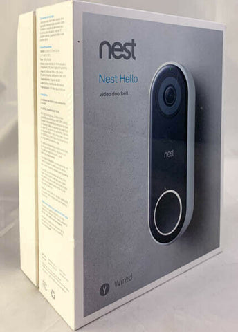 Brand New Nest Hello Smart Wi-Fi Video Wired Doorbell NC5100US - Black