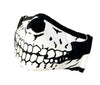 Custom Made FACE MASK Reusable / Washable Skeleton Skull Black