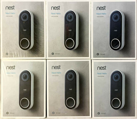 Brand New Nest Hello Smart Wi-Fi Video Wired Doorbell NC5100US - Black