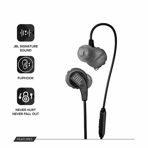 JBL Endurance Run Sweat-Proof Sports in-Ear Headphones - Black