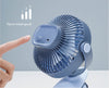 High Quality Portable USB Mini Clip On Desk Fan Rechargeable Portable 18650 Battery 360 Rotation