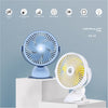 High Quality Portable USB Mini Clip On Desk Fan Rechargeable Portable 18650 Battery 360 Rotation