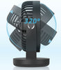 Rechargeable 7” Portable Desk Fan 4-Speed Breeze Adjustable Quiet 320° Rotation