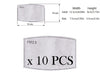 PM2.5 Activated Carbon 5-Ply Replacement Filters for Face Mask with Valve