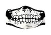 Custom Made FACE MASK Reusable / Washable Skeleton Skull Black