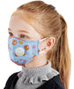 KIDS FACE MASK FOR BOYS & GIRLS REUSABLE COTTON MASK W/ VALVE & PM2.5 FILTER