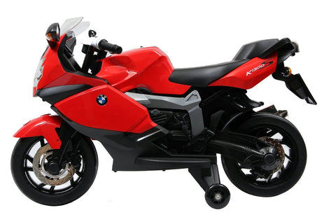 KIDS RIDE ON BMW 12V BATTERY POWERED ELECTRIC MOTORCYCLE LICENSED K1300S RED