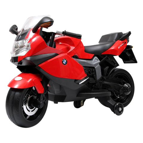 KIDS RIDE ON BMW 12V BATTERY POWERED ELECTRIC MOTORCYCLE LICENSED K1300S RED